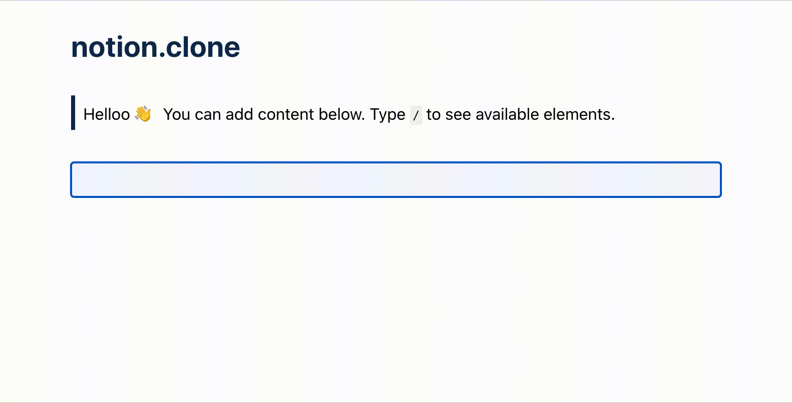 Notion Clone React